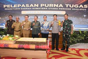Kasdam I/BB Brigjen TNI Refrizal Hadiri Pelepasan Purna Tugas Sekdaprov Sumut
