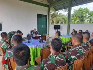 Melalui Jam Komandan, Dansatgas Yonzipur 5/ABW Tegaskan Komitmen, Disiplin dan Motivasi Untuk Tugas Yang Optimal