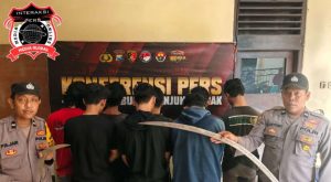 Polsek Kenjeran Bersama Tim Jatanras Polres Tanjung Perak Surabaya Berhasil Meringkus dan Mengamankan Dua Kelompok Gengster yang Hendak Tawuran