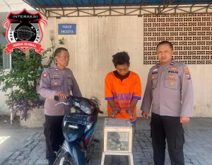 Unit Polsek Kenjeran Berhasil Amankan Pencuri Kotak Amal di Mushola Al – Muwahhidin Surabaya